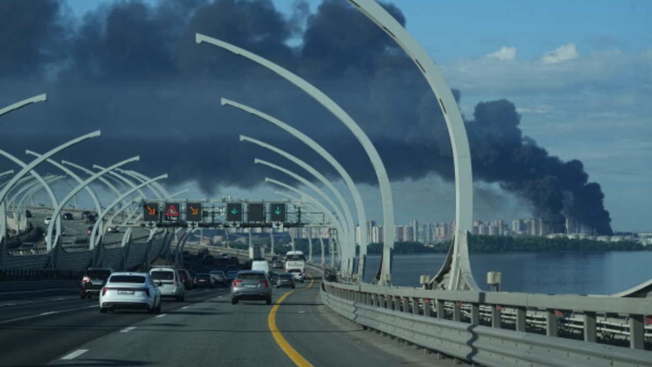 Emergency response after the St. Petersburg oil terminal attack in Russia