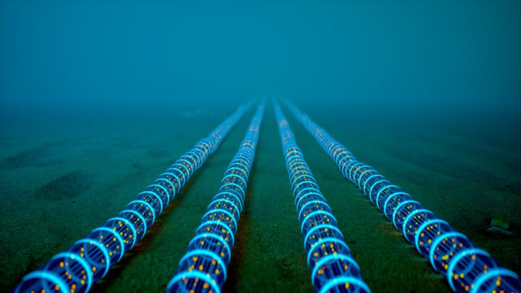 Iran undersea cables FALCON and GBI route through Gulf waters near Iran and Oman