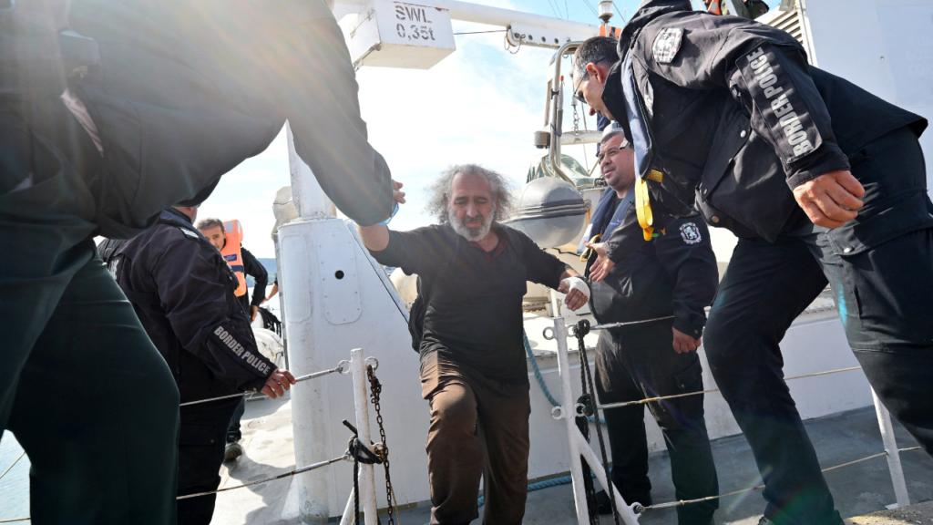 Rescued crew disembark in Varna after the Bulgaria drone attack on cargo ships in the Black Sea