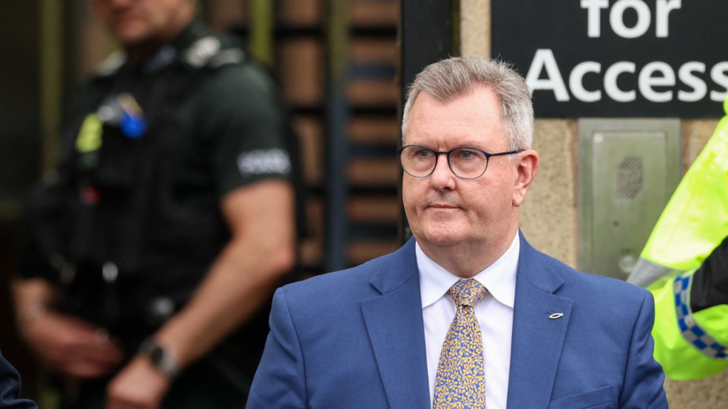 Jeffrey Donaldson sentenced at Newry Crown Court in Northern Ireland