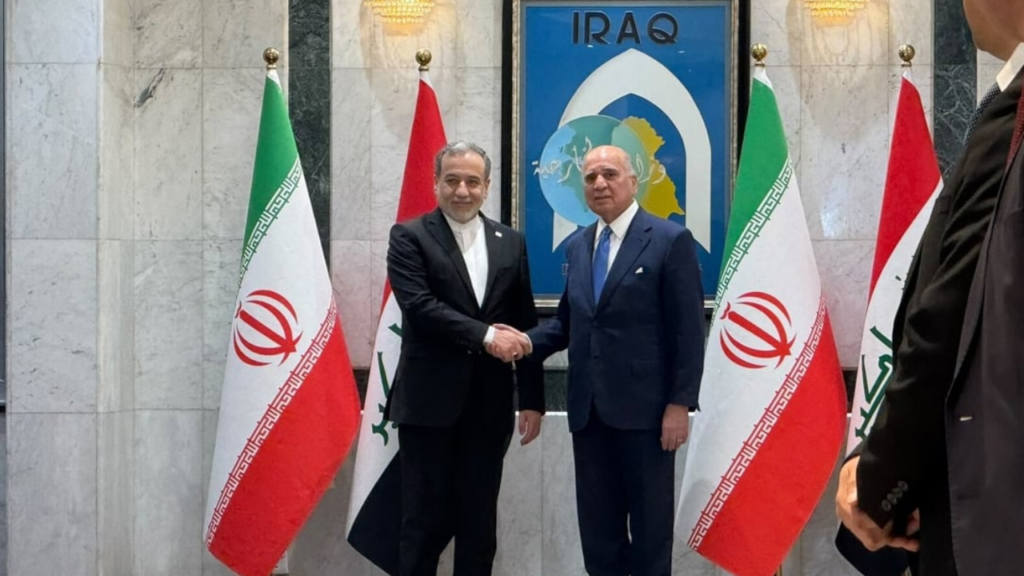 Iranian foreign minister Araghchi at the OIC Council of Foreign Ministers in Baghdad