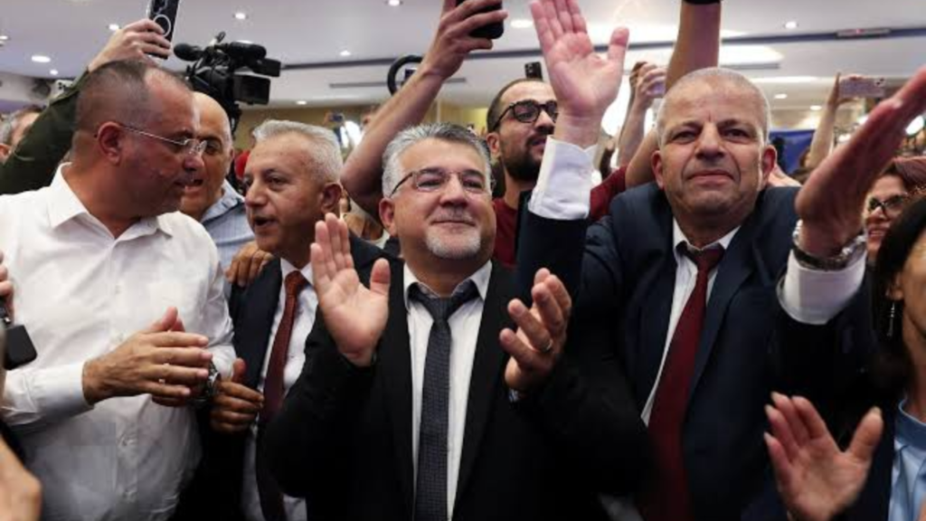 Israel election results: Arab parties win 19 seats as Israelis rally in Tel Aviv Body image: Israel election results: protesters in Tel Aviv call for a Jewish and Arab government