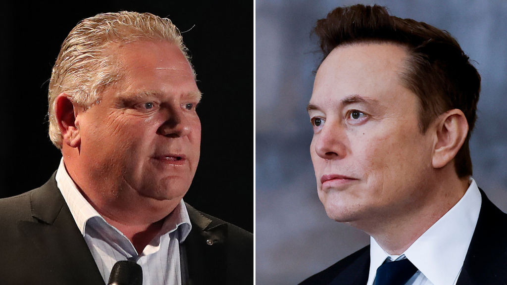 Premier Doug Ford speaks about the Ontario Starlink contract cancellation at Queen’s Park