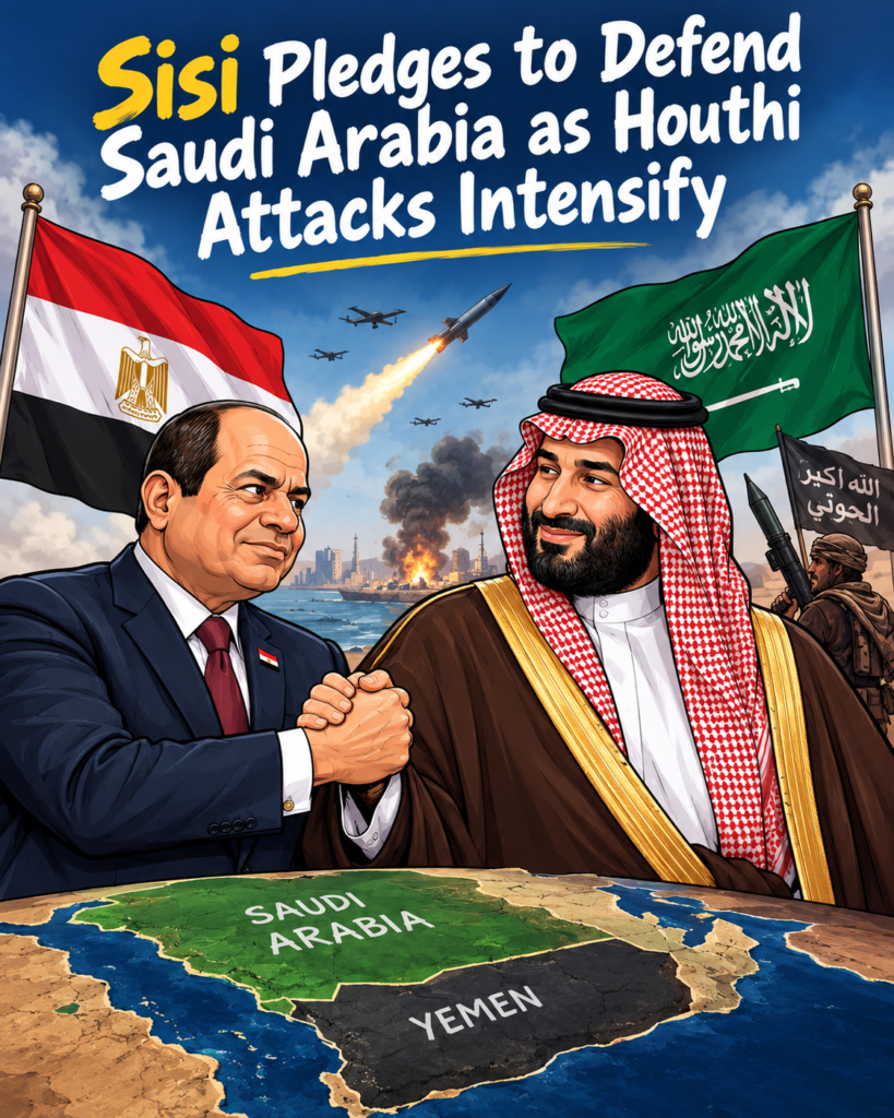 Sisi Pledges to Defend Saudi Arabia as Houthi Attacks Intensify