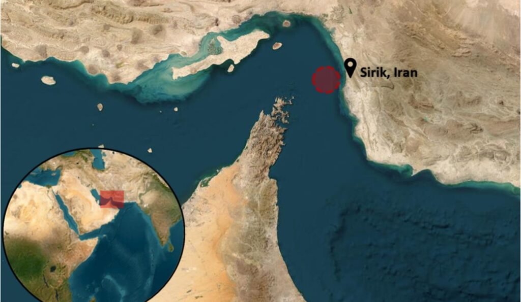 Explosions Reported in Sirik, Iran, Near Strategic Strait of Hormuz