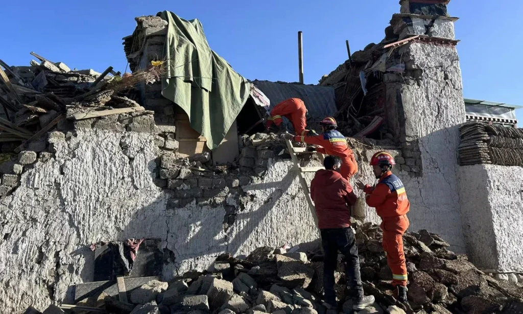 Tibet Earthquake Magnitude 7 Kills 16 and Destroys Hundreds of Homes in Nagqu Area